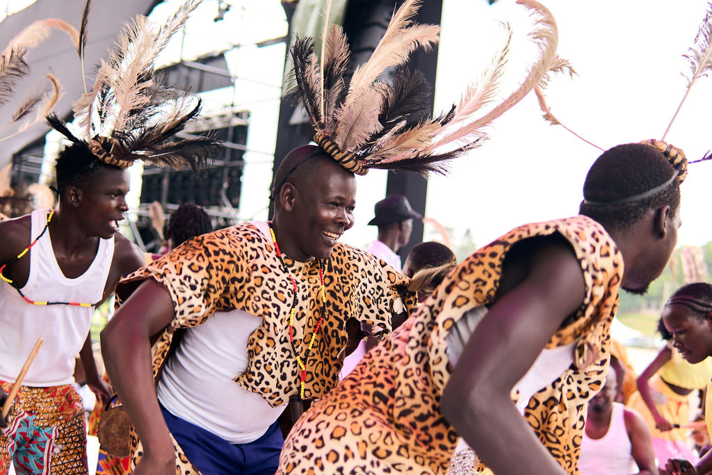 Traditional cultural performance in Northern Uganda